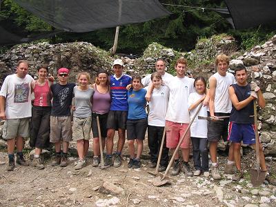Una foto di gruppo dei volontari 2008