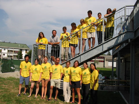 Il gruppo di volontari della Valle Bova